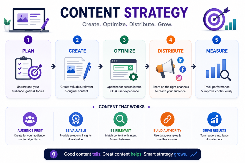 GEO vs SEO content strategy showing helpful content, expertise and search intent